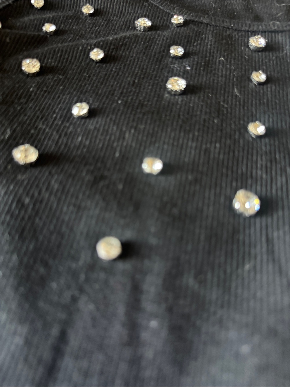 Black Rhinestone-Embellished Tank Top - Picture 2 of 3